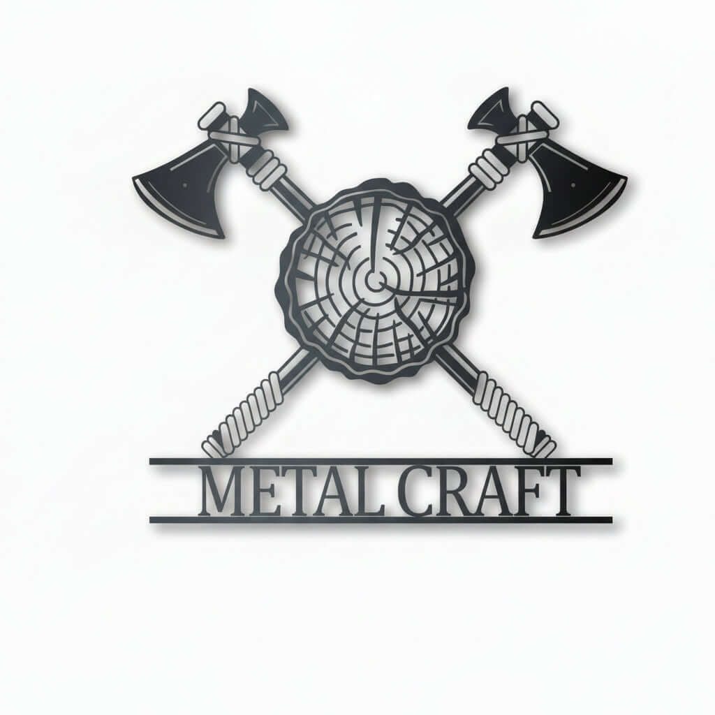 custom metal axe throwing wall art Sign | Hadi Craft USA