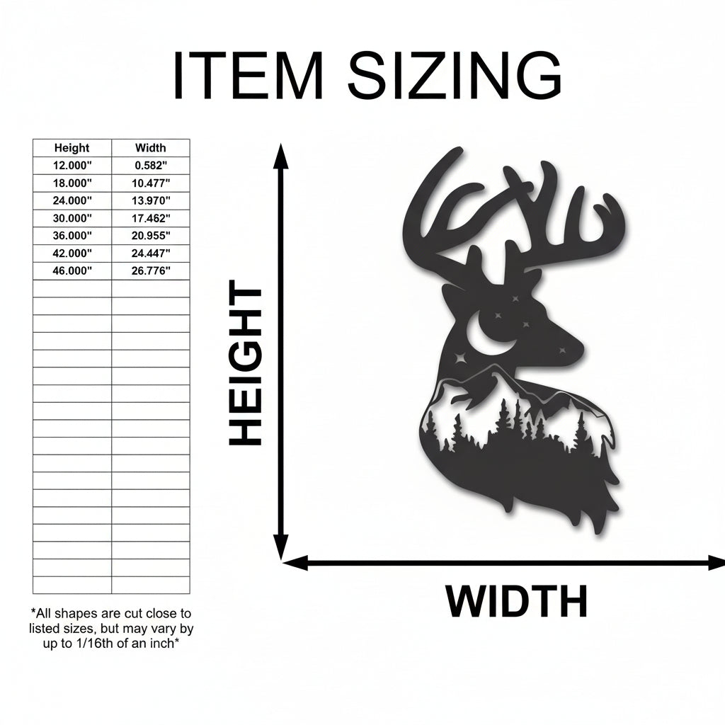 custom metal buck wall art | Hadi Craft USA