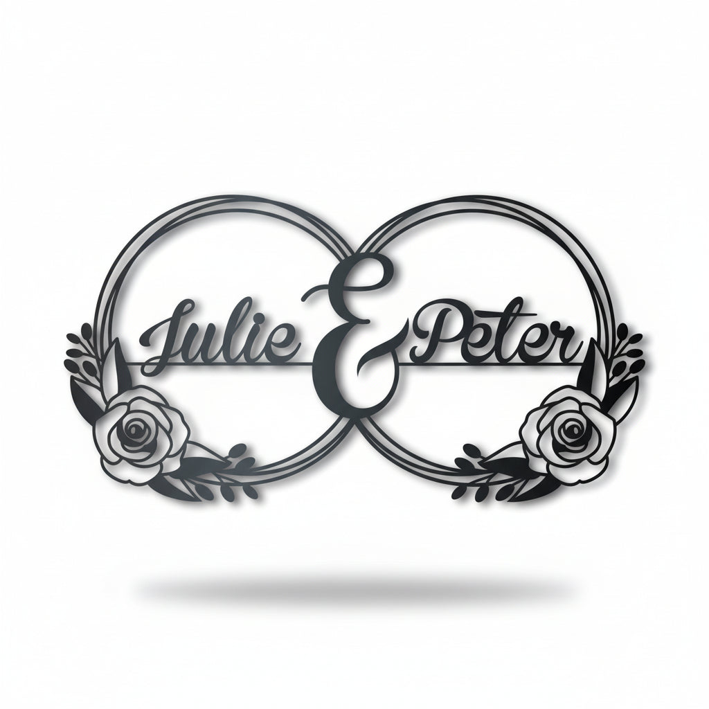 custom metal couples wall art - Hadi Craft USA