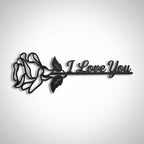 custom metal rose wall art decor sign | Hadi Craft USA