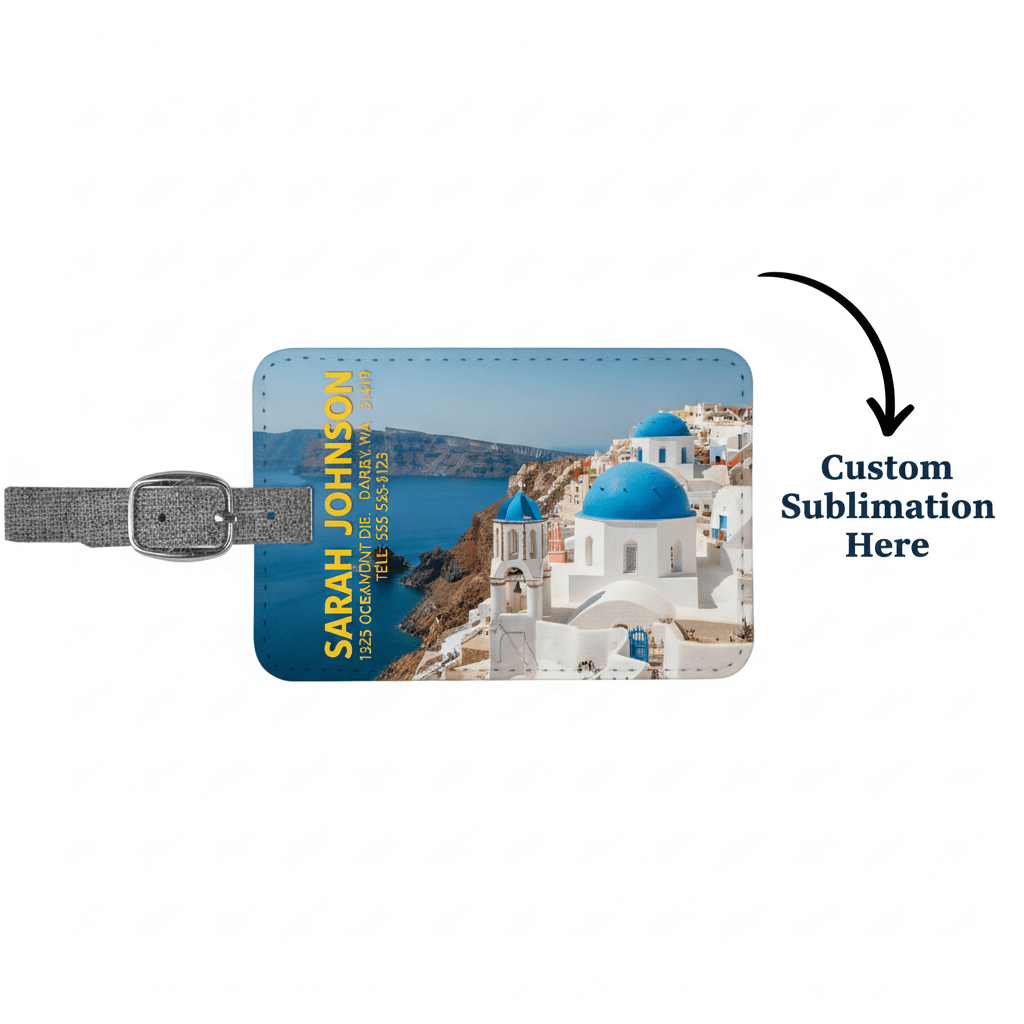 custom sublimation luggage tag Personalized luggage bag Tag - Hadi Craft