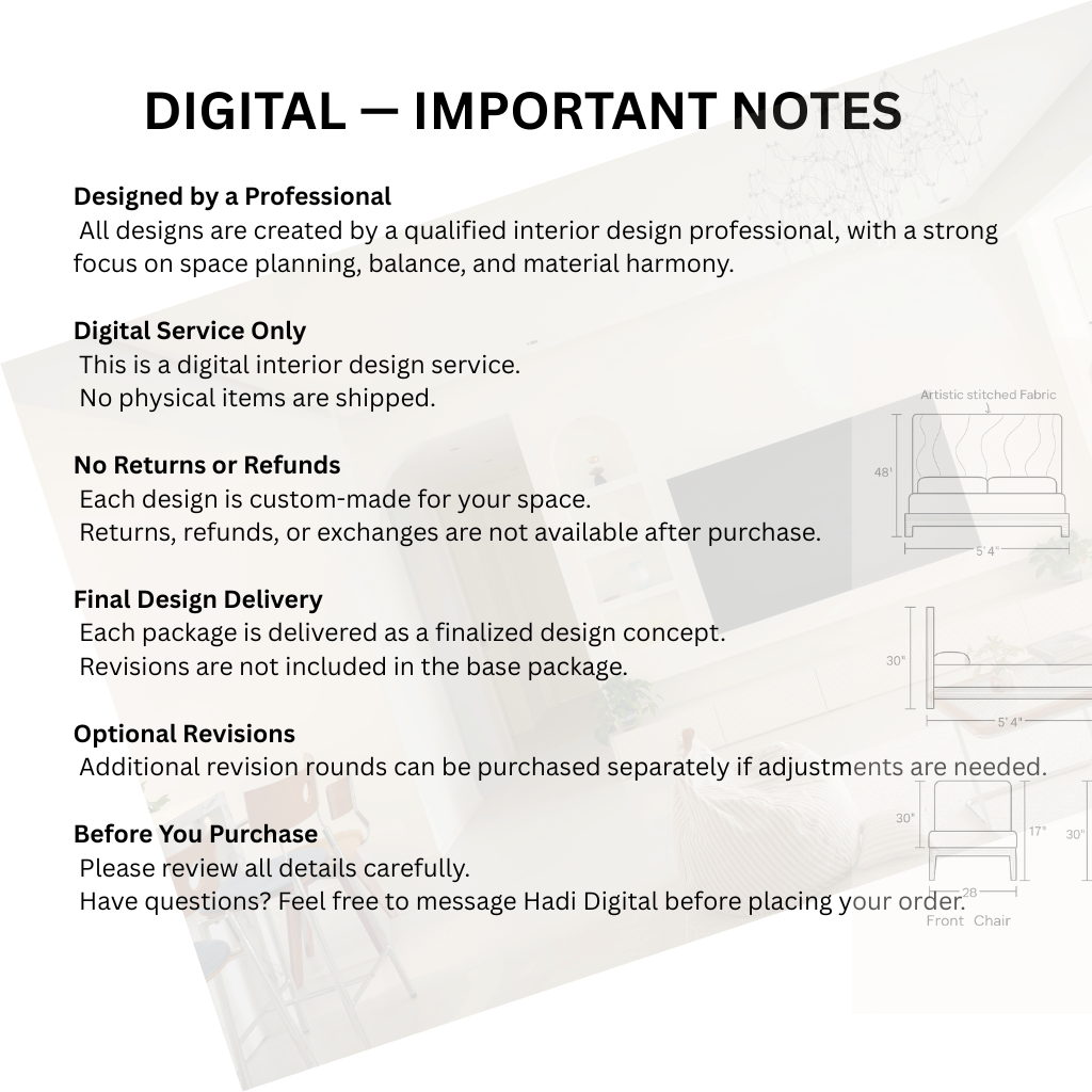 Interior Design Digital Services | Resell Digital Package - for Etsy -Amazon - Online