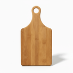 13 1/2" x 7" Bamboo Paddle Shaped Cutting Board with Custom Personalized Engraving by Hadi Craft USA, wooden cutting board, personalized engraved