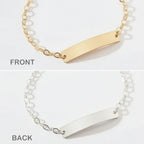 Hadi Craft USA Custom baby name bracelet Baby Jewelry Charm Child ID Stainless Steel gold and silver ID bracelet, personalized jewelry