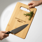 Hadi Craft USA 9 x 6 Bamboo Bar Cutting Board with Custom Personalized Engraving, engraved wooden cutting board, personalized kitchen board