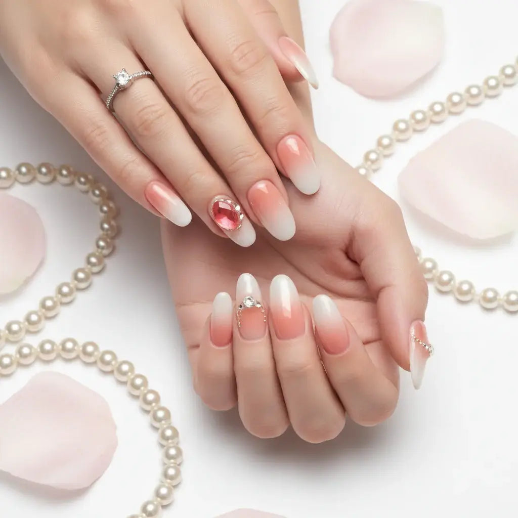 Luxury Handmade Cat-Eye Press-On Nails for Elegant Style by Hadi Craft USA, handmade ombre press-on nails, elegant nail art