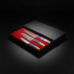 67-Layer Damascus Kitchen Knife Set – Chef, Nakiri, Utility & Santoku Knives with Wooden Handle