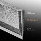 67-Layer Damascus Kitchen Knife Set – Chef, Nakiri, Utility & Santoku Knives with Wooden Handle