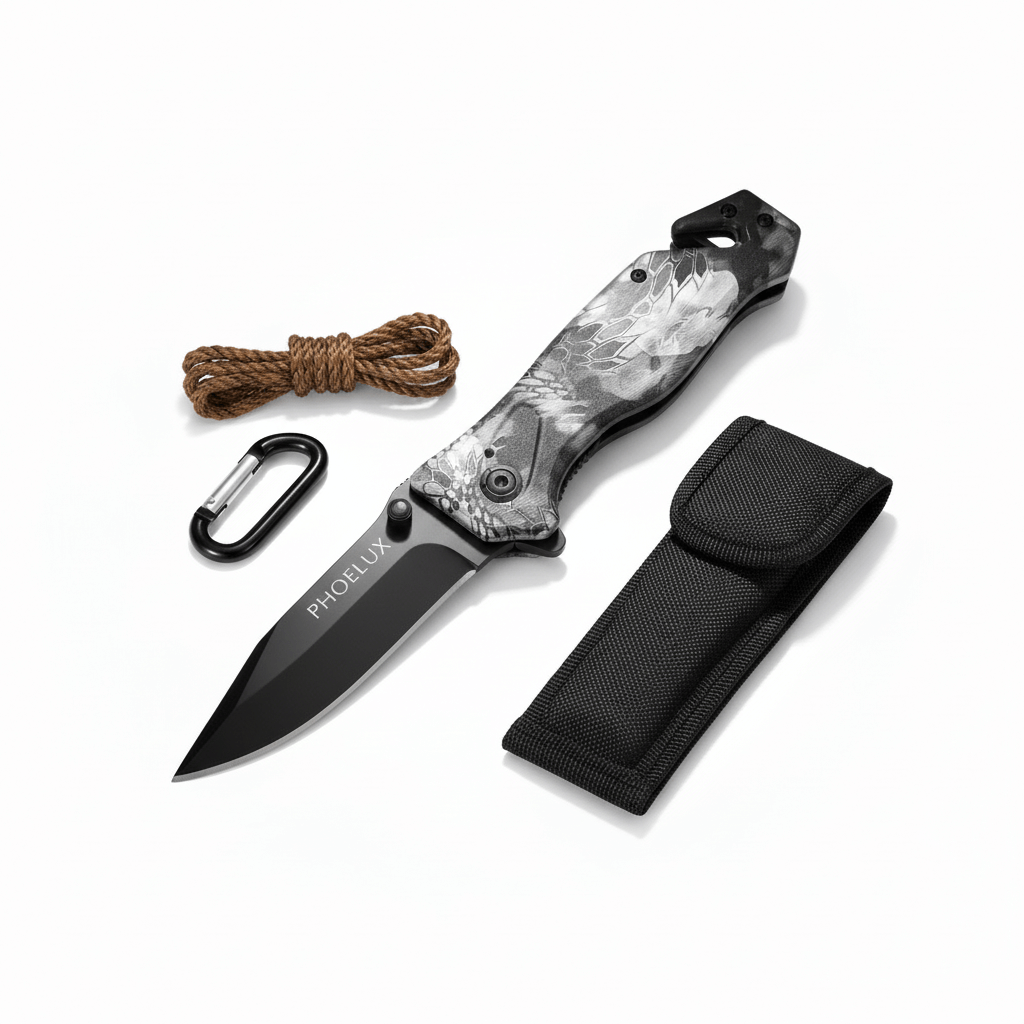 Multi-Function Folding Blade Pocket Knife | Tactical Survival Hunting & Camping Knife