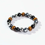 Orca’s Armor - The Triple Protection & Healing Bracelet by Hadi Craft USA, handmade beaded protection bracelet, natural stone jewelry USA