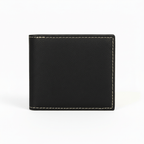 Hadi Craft USA Laserable Leatherette Bi-Fold Wallet with Flip ID Display – Personalized Engraving, black leather wallet, personalized, engraved