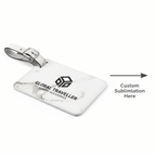 Laserable leatherette luggage tag Premium luggage tag