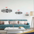 Hadi Craft USA Custom Metal Kitchen Silverware Sign | Farmhouse Kitchen Wall Decor, black metal wall sign, personalized metal wall sign, handmade metal wall sign