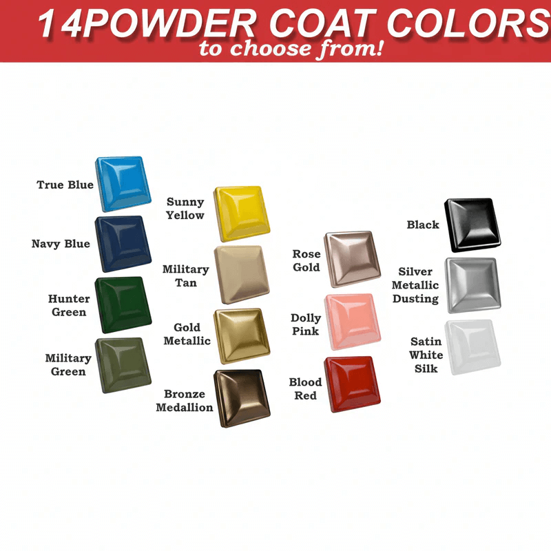 14 powder coat color options for Custom Metal Basketball Wall Art | Personalized Sports Name Sign by Hadi Craft USA, metal wall sign, handmade