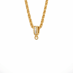 Custom Name Necklace cubic zirconia gold pendant bail by Hadi Craft USA, personalized necklace, engraved jewelry