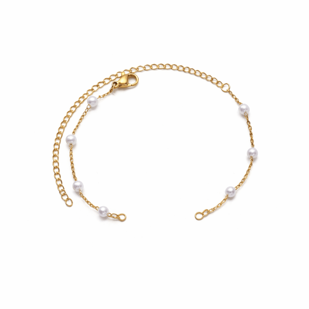 Hadi Craft USA Custom Name Bracelets For Women Pearl Customized Bracelet, gold chain bracelet, imitation pearl, personalized jewelry