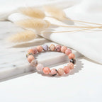 Repair My Heart - The Peruvian Pink Opal Bracelet by Hadi Craft USA, handmade beaded bracelet, pink opal jewelry