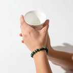 Hadi Craft USA Angel Energy – Rare Seraphinite Bracelet of Transformation, green beaded bracelet, handmade jewelry