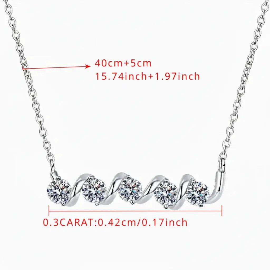 925 sterling silver moissanite pendant necklace Luxury Pendant