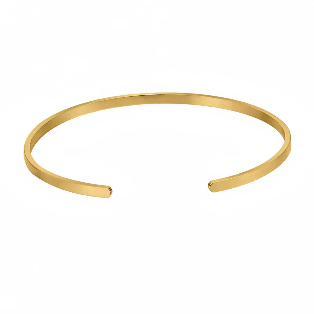 Custom Iced Initials Bracelet Personalized Bracelet Stainless Steel gold cuff by Hadi Craft USA, minimalist personalized bracelet jewelry