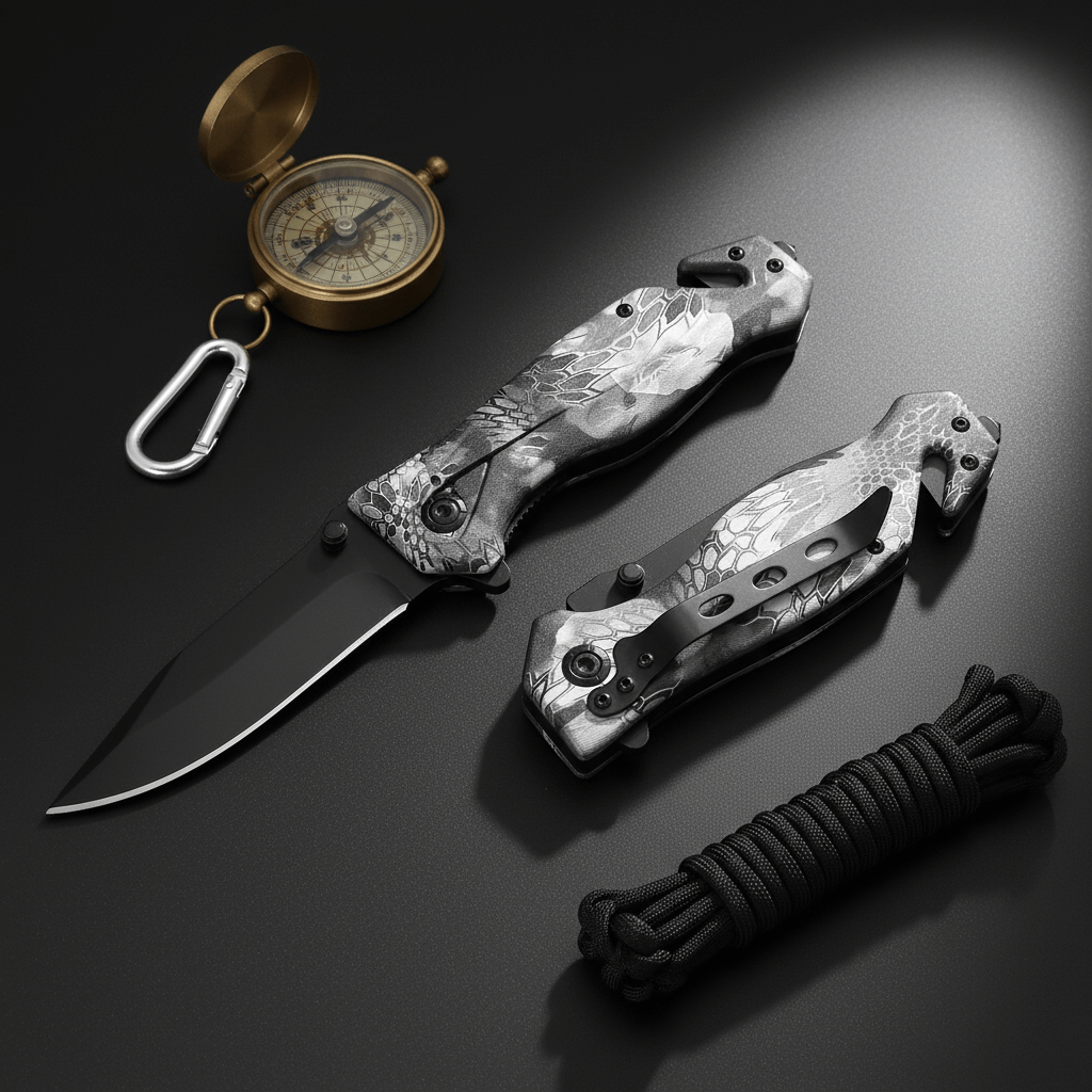 Multi-Function Folding Blade Pocket Knife | Tactical Survival Hunting & Camping Knife