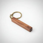 Alt Tag: Hadi Craft USA Walnut keychain blanks for laser engraving Blanks with Leather Strap, handmade wooden keychain, personalized engraved DIY