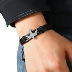 handmade leather bracelet Adjustable – Handmade Woven Unisex Wristband - Hadi Craft