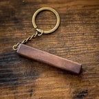 Alt Tag: Hadi Craft USA Walnut keychain blanks for laser engraving Blanks with Leather Strap, handmade wooden keychain, personalized engraved DIY