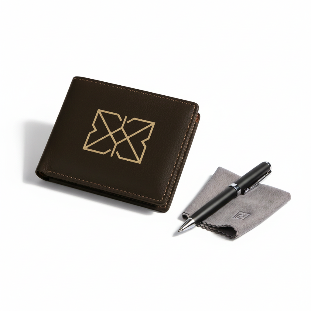 Laserable Leather Bifold Wallet with Personalized Engraving – Rich Textured Finish