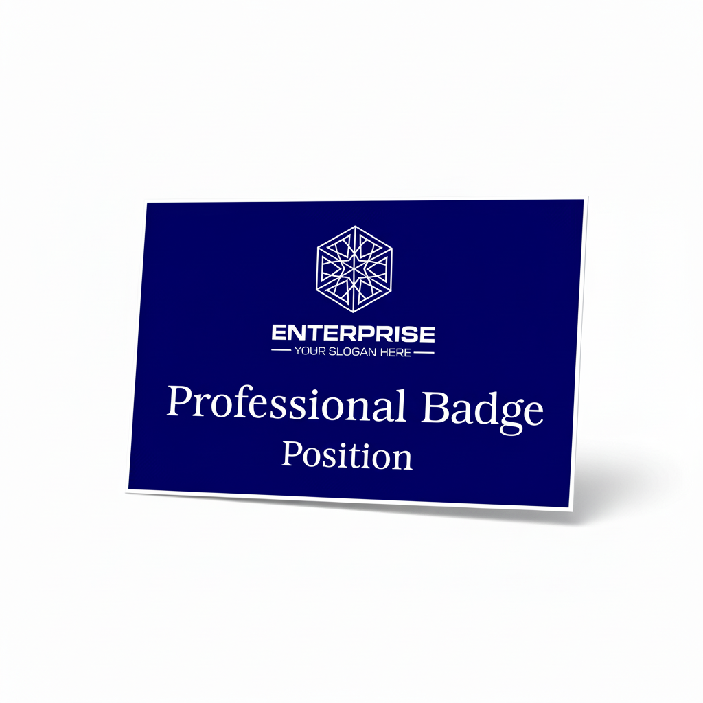 Custom 3x2 Name Tag with Pin or Magnet Backing – Laser Engraved Personalized Badge (Multiple Colors)