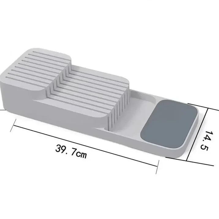 Drawer Knife Storage Box | In-Drawer Knife Organizer & Cutlery Holder for Kitchen