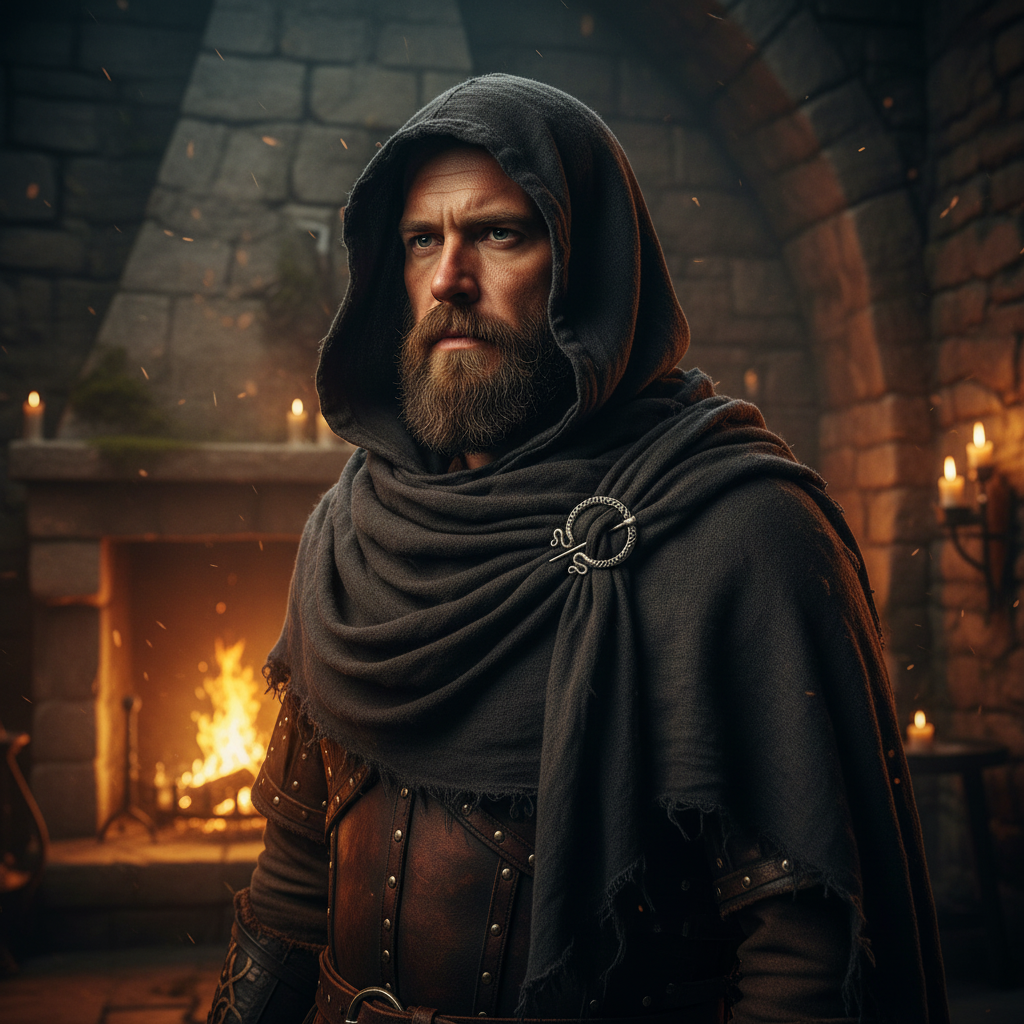 Men Model Full Face Cinematic