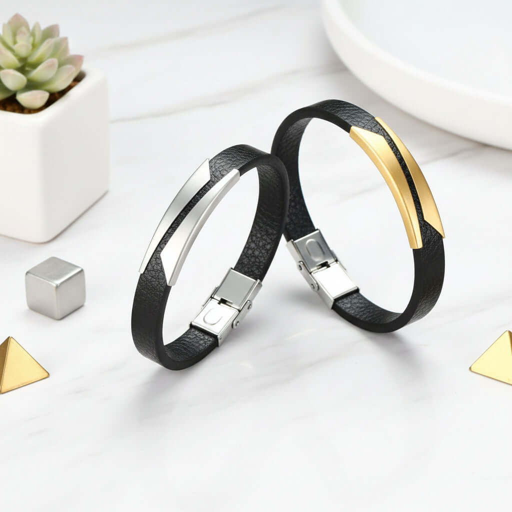 minimalist leather bracelet Women’s Microfiber Leather Bracelet - Hadi Craft