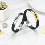 minimalist leather bracelet Women’s Microfiber Leather Bracelet - Hadi Craft