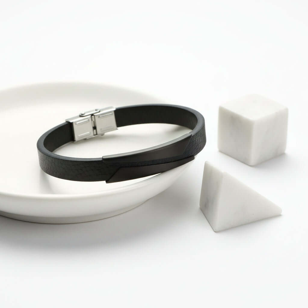 minimalist leather bracelet Women’s Microfiber Leather Bracelet - Hadi Craft