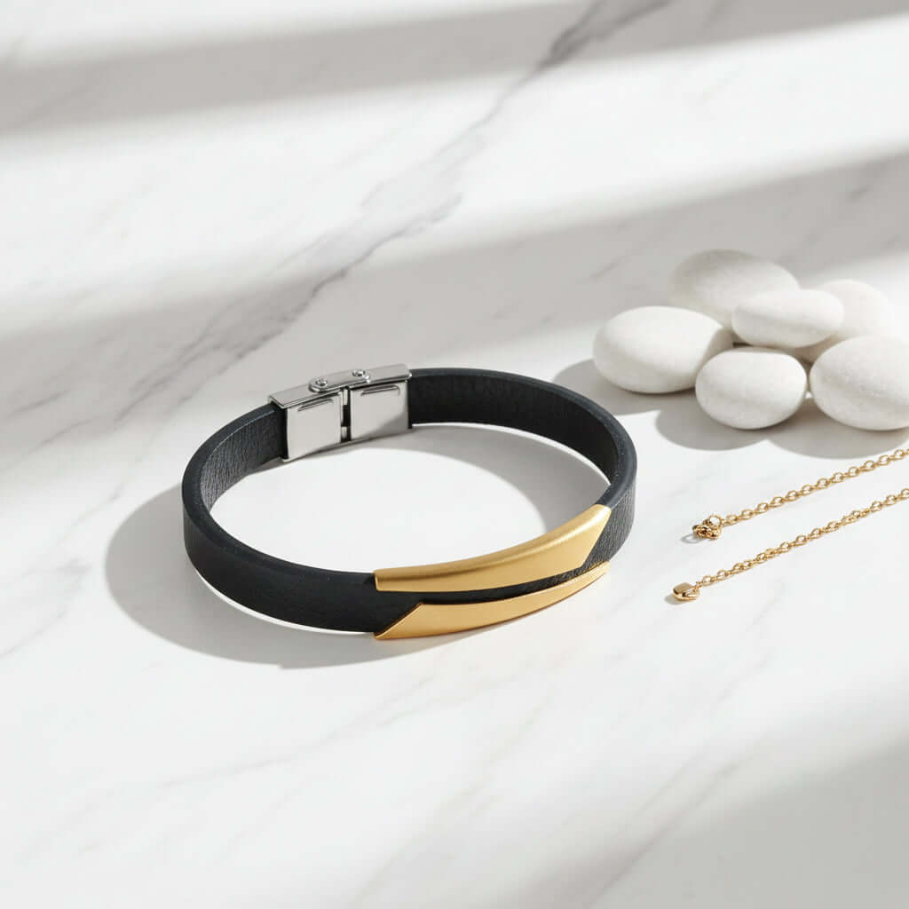 minimalist leather bracelet Women’s Microfiber Leather Bracelet - Hadi Craft