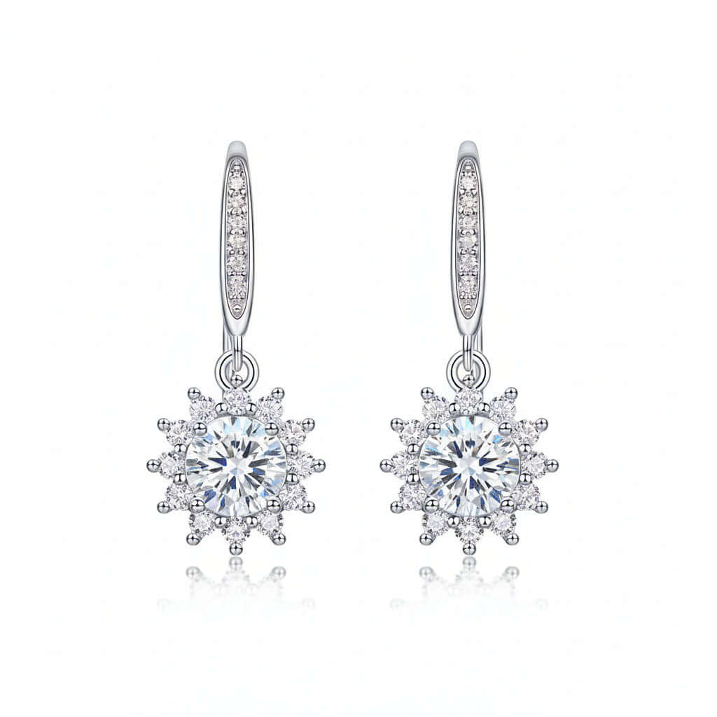 moissanite stud earrings - Hadi Craft USA