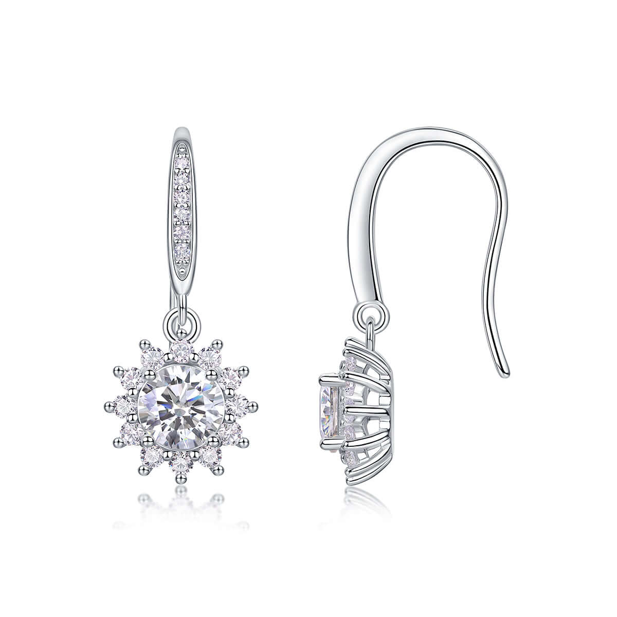 moissanite stud earrings - Hadi Craft USA