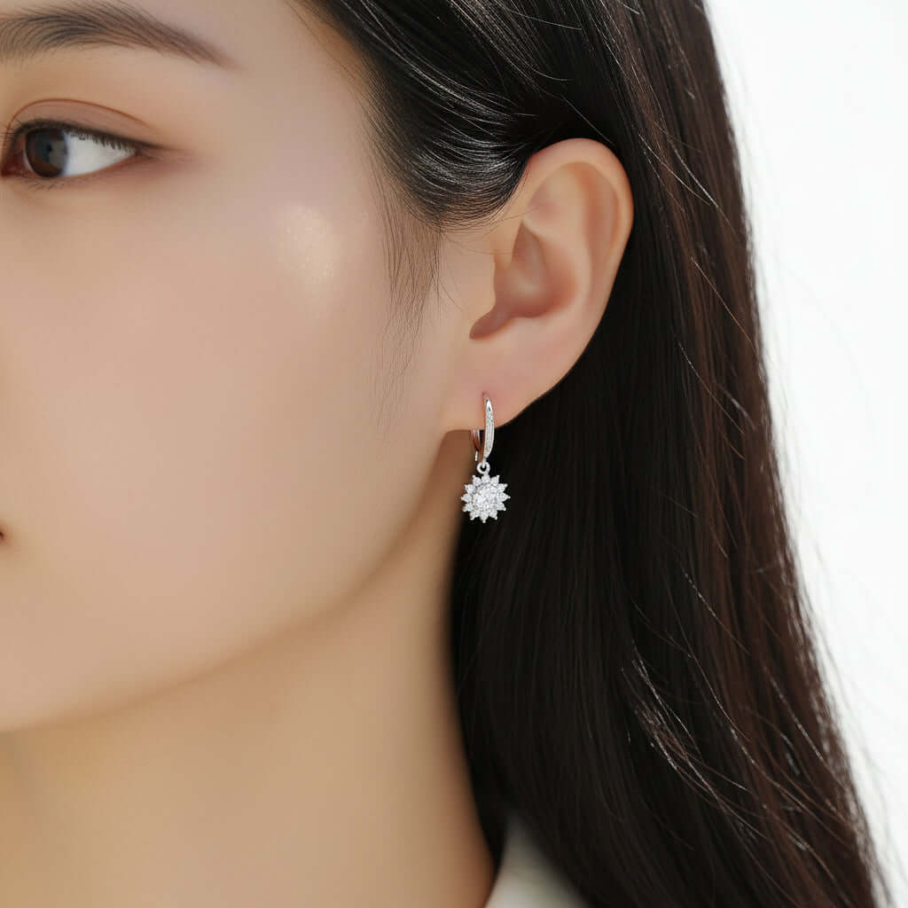 moissanite stud earrings - Hadi Craft USA