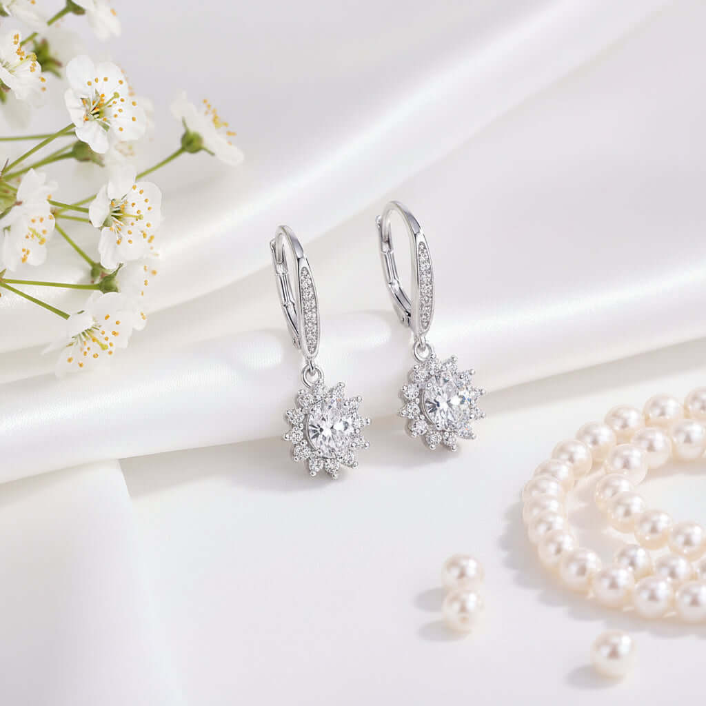 moissanite stud earrings - Hadi Craft USA