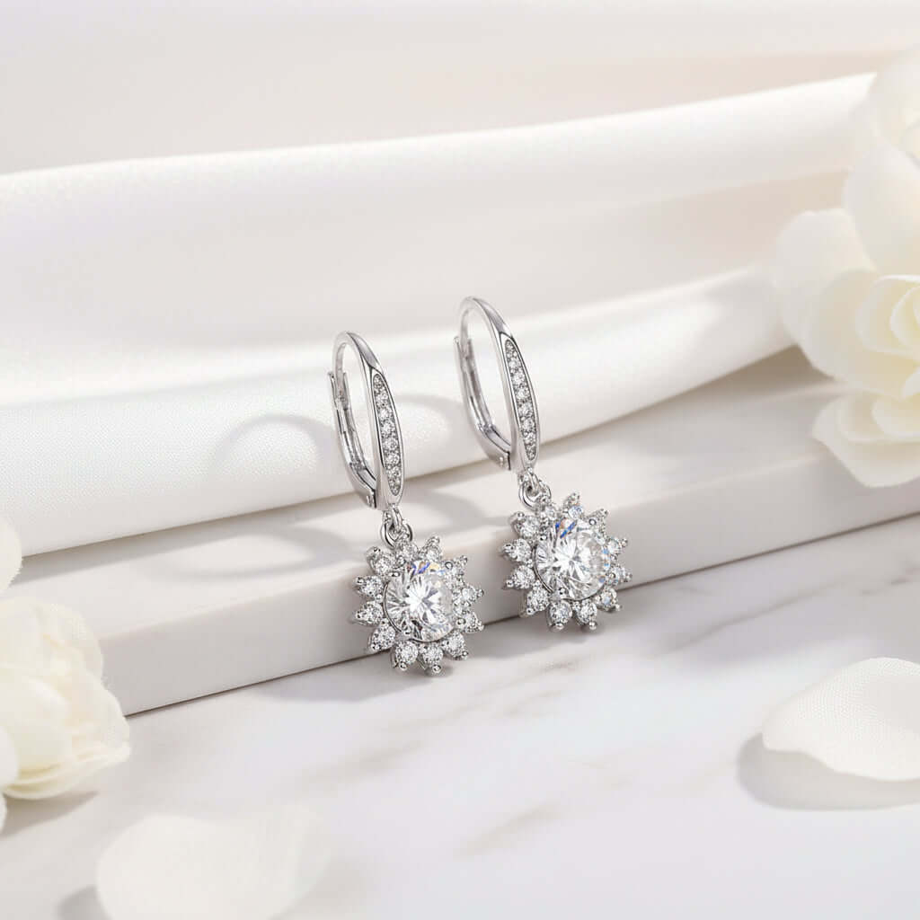 moissanite stud earrings - Hadi Craft USA