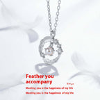 moonstone feather pendant necklace 925 Silver Feather Pendant Necklace - Hadi Craft