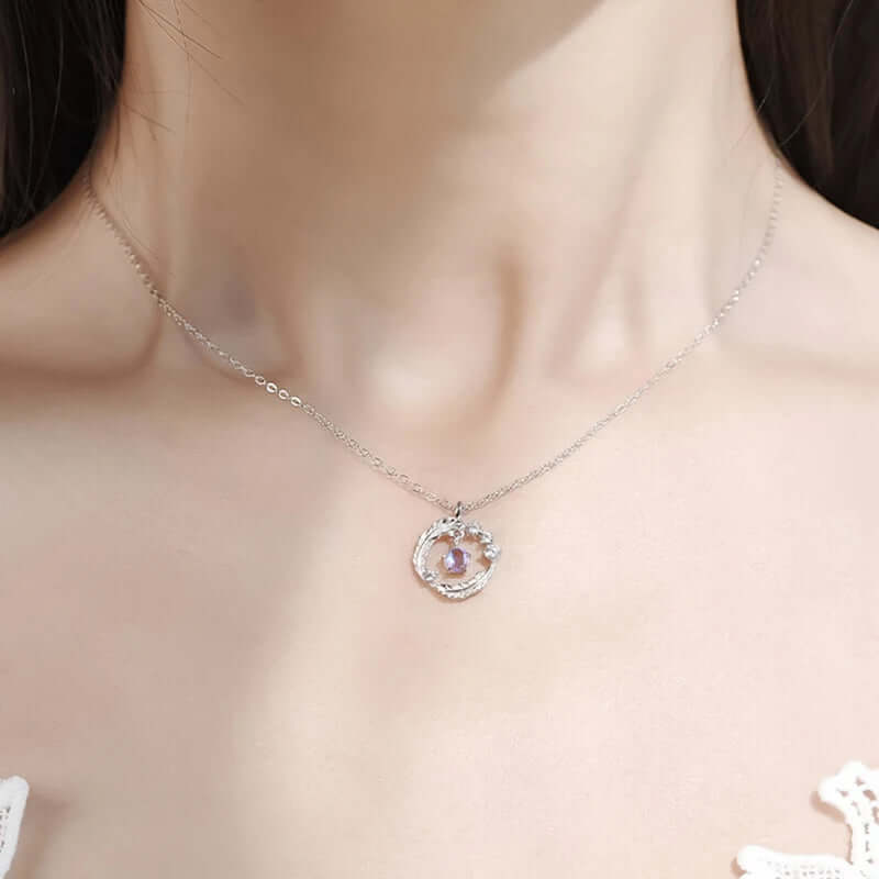 moonstone feather pendant necklace 925 Silver Feather Pendant Necklace - Hadi Craft