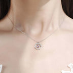 moonstone feather pendant necklace 925 Silver Feather Pendant Necklace - Hadi Craft
