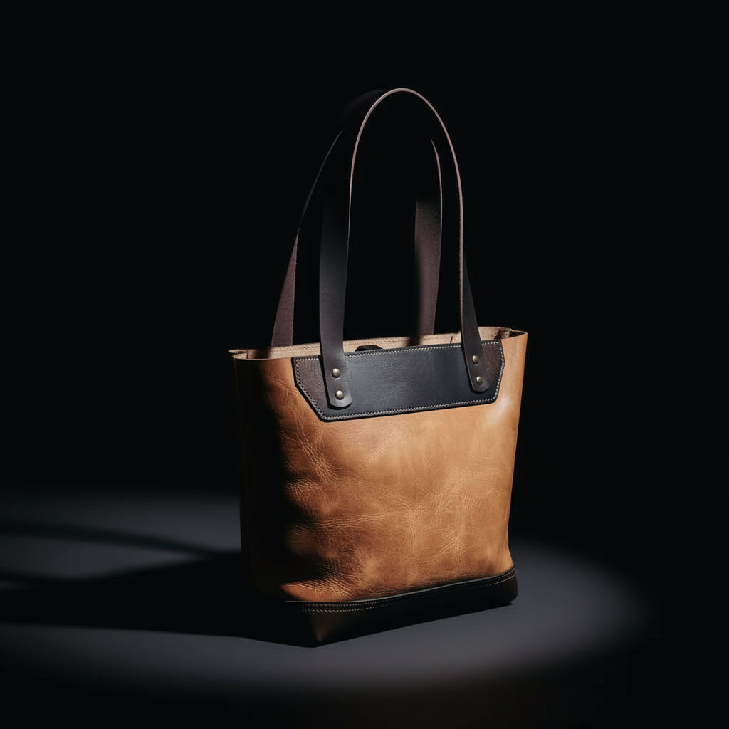 Naomi Leather Tote Bag for Women – Saddle Tan | Everyday Carry | Handmade in USA