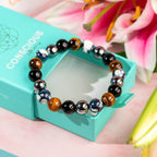 Hadi Craft USA Orca’s Armor - The Triple Protection & Healing Bracelet, handmade beaded bracelet, natural stone jewelry, healing bracelet USA