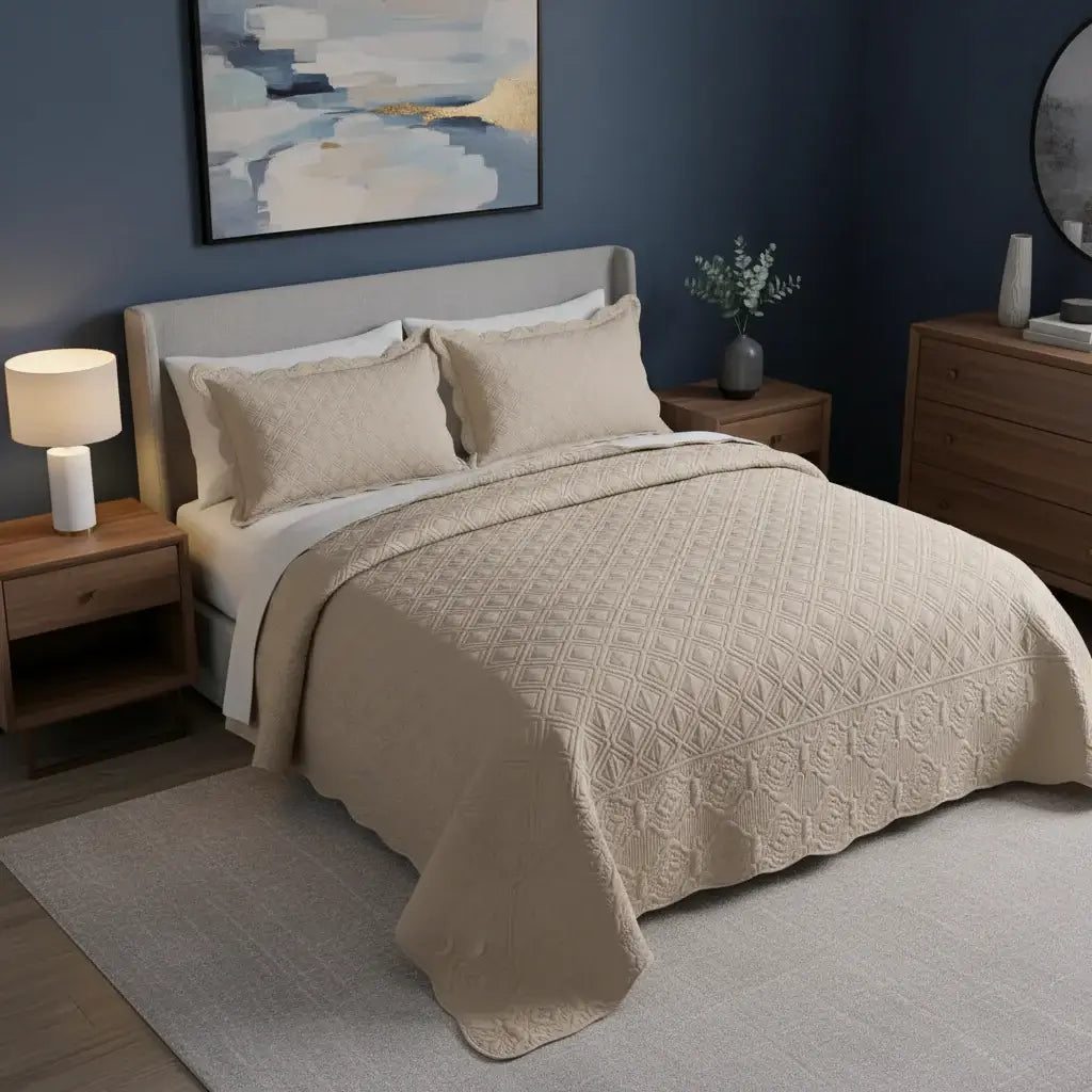 oversized california king bedspread set | Hadi Craft USA
