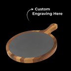 personalized acacia wood serving board | Hadi Craft USA