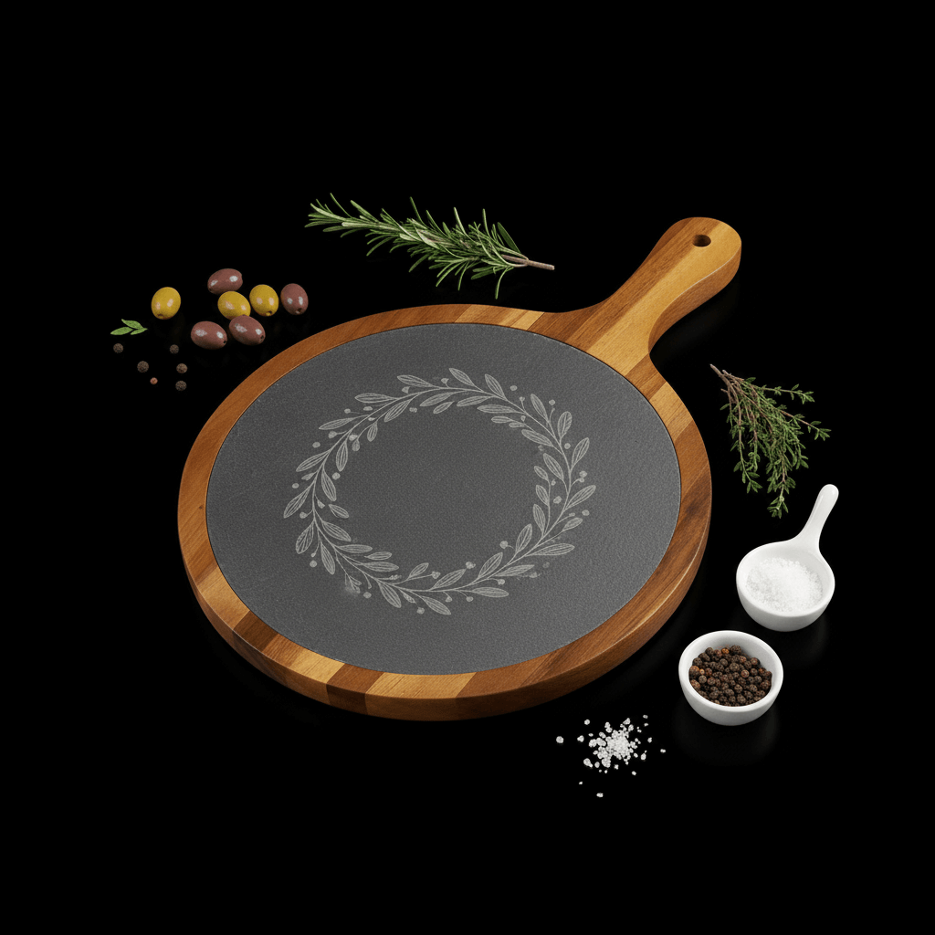 personalized acacia wood serving board | Hadi Craft USA