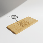personalized bamboo charcuterie board with Personalized Engraving - Hadi Craft